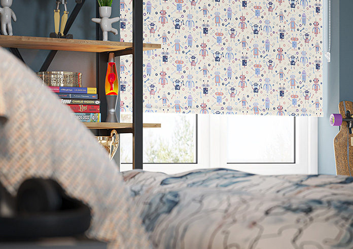 Robots, Creative Orange - Twist&Fit Roller Blind - Image 5